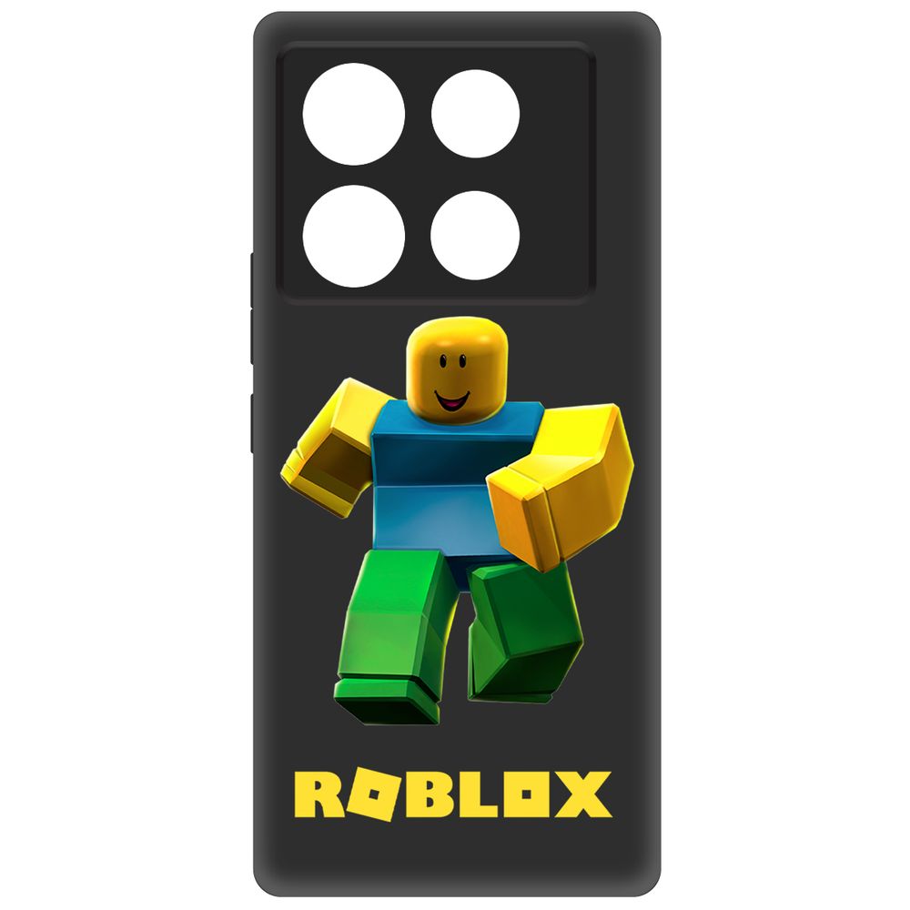 

Чехол-накладка Krutoff Soft Case Roblox-Классический Нуб для INFINIX Note 40 Pro 5G черный