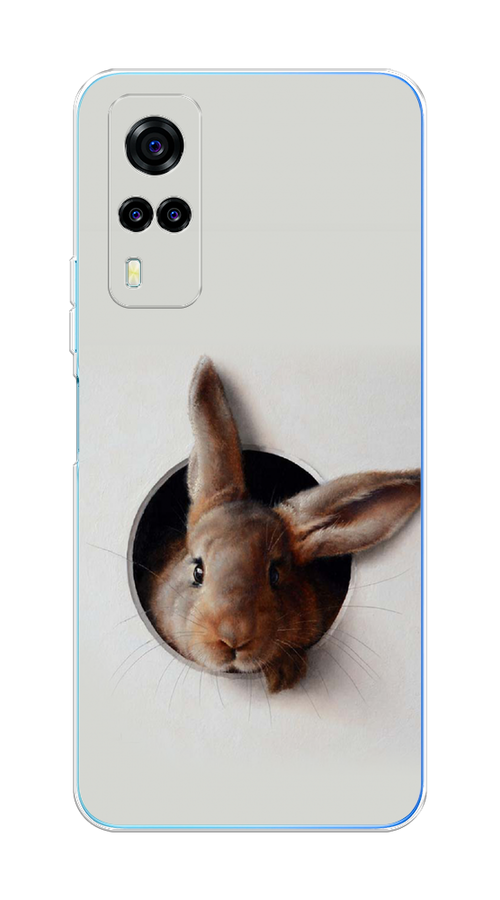 

Чехол на Vivo Y31 "Любопытный кролик", Серый;коричневый, 263750-1
