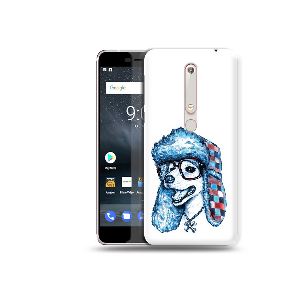 

Чехол MyPads Tocco для Nokia 6 зимний пес, Прозрачный, Tocco