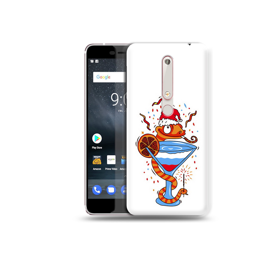

Чехол MyPads Tocco для Nokia 6 змейка, Прозрачный, Tocco
