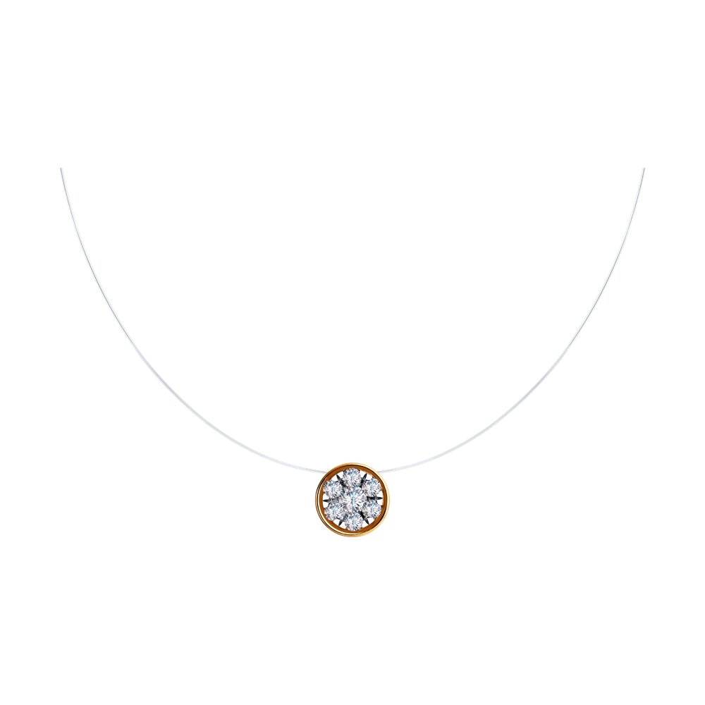 

Колье из красного золота 45 см Diamant 51-170-01195-2, фианит, 51-170-01195-2