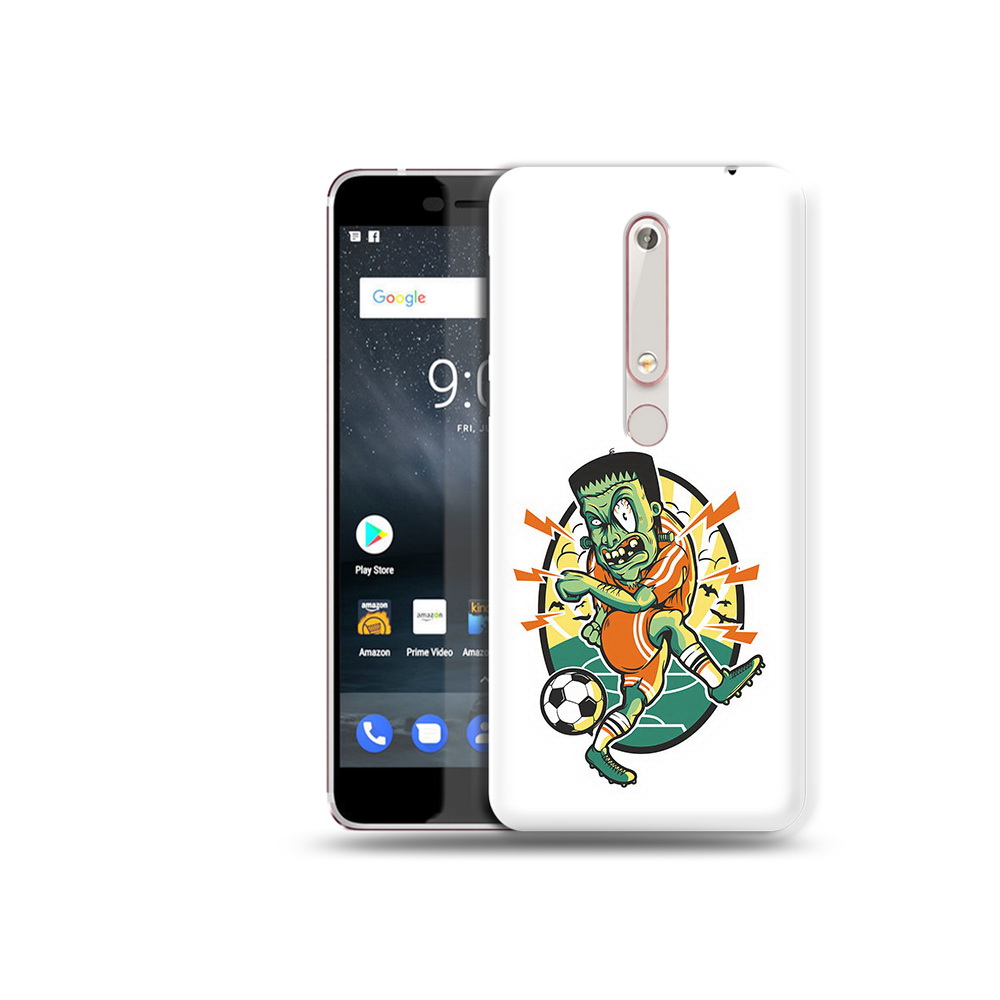 

Чехол MyPads Tocco для Nokia 6 зомби футболист, Прозрачный, Tocco