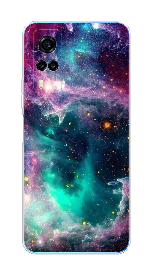 

Чехол на Vivo Y31 "Звездные облака", Розовый;бежевый, 263750-2