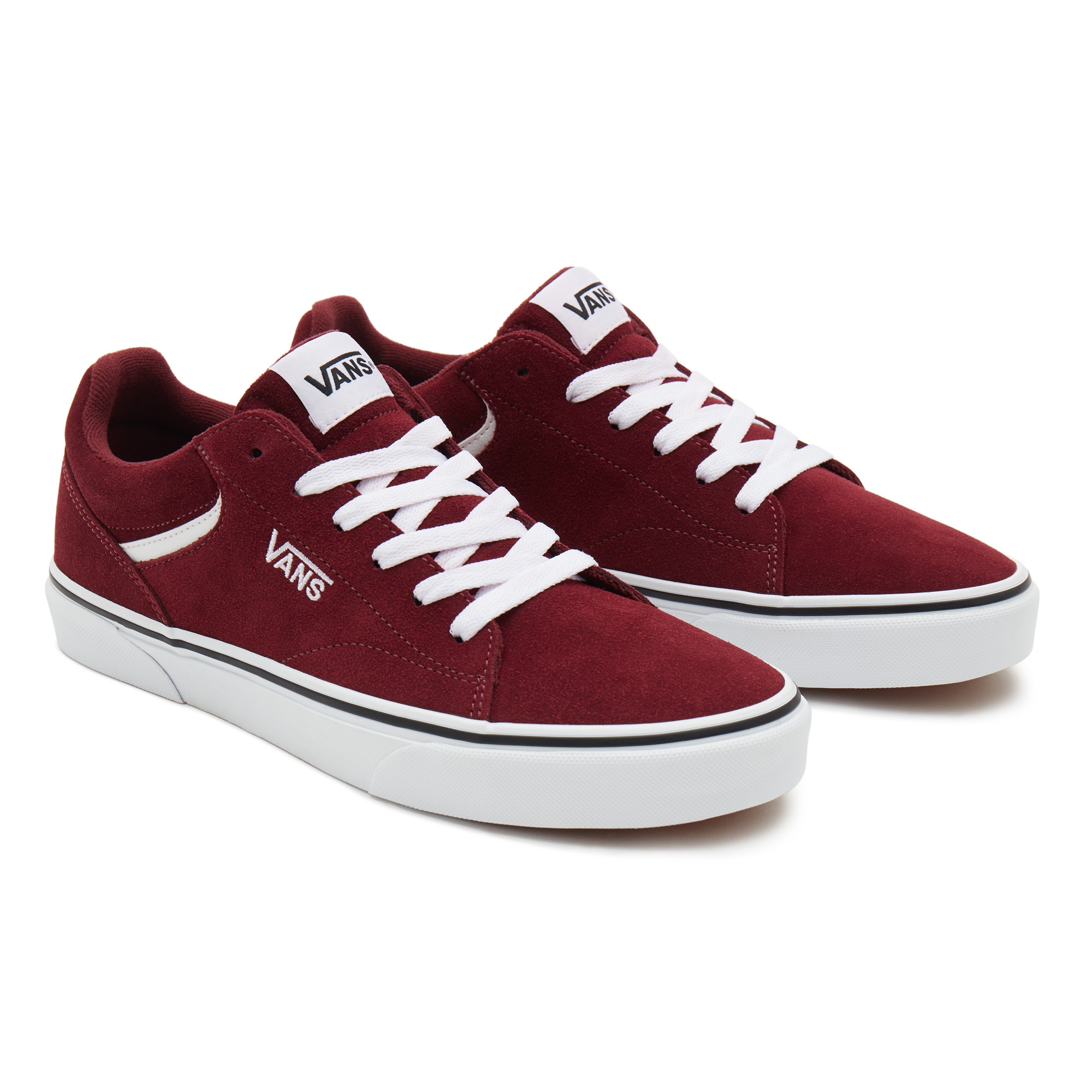 фото Кеды мужские vans mn seldan (suede) port ro бордовые 11 us