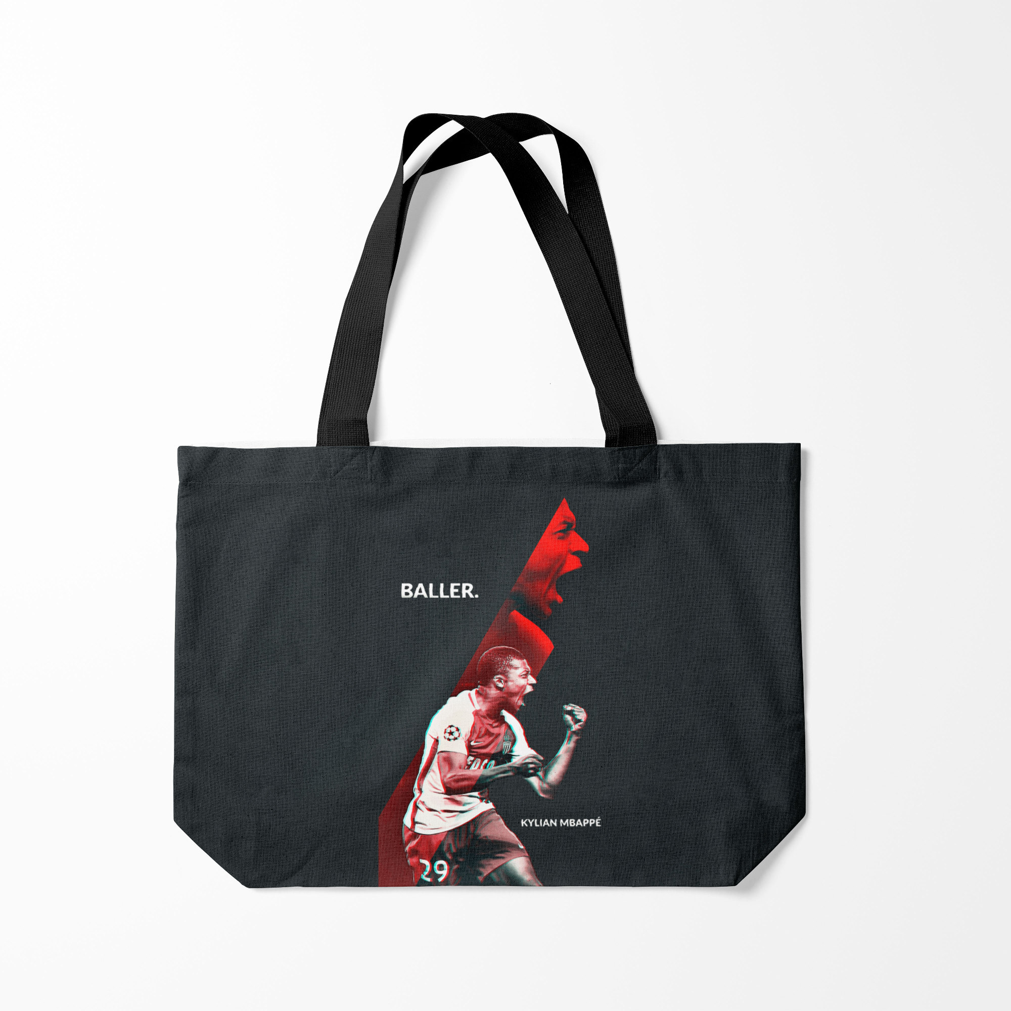 

Сумка шoппер унисекс Burnettie Kylian Mbappe, черный, Kylian Mbappe