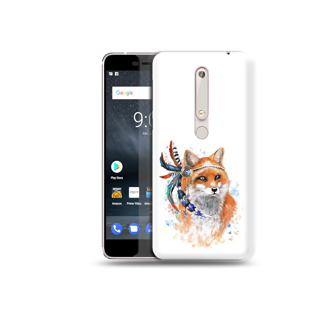 

Чехол MyPads Tocco для Nokia 6 инду лиса, Прозрачный, Tocco