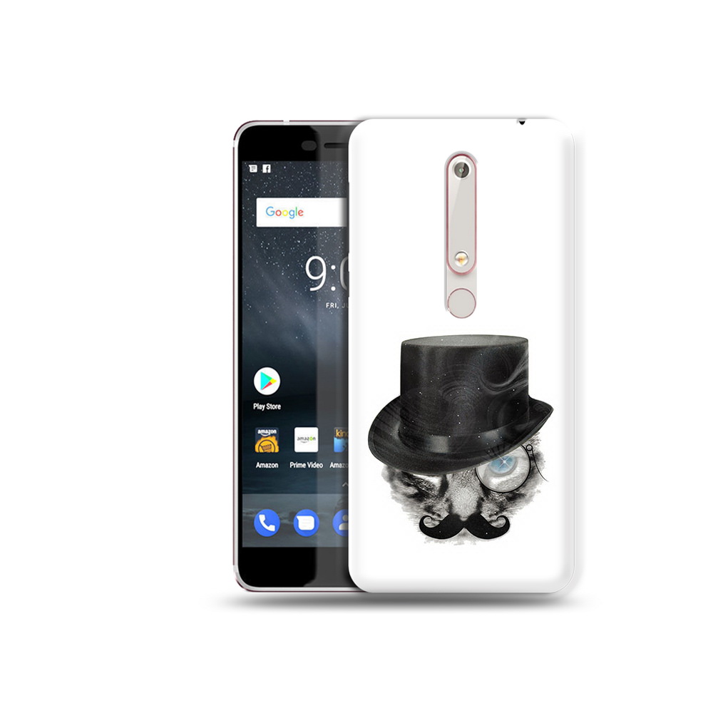 

Чехол MyPads Tocco для Nokia 6 интелегентный кот, Прозрачный, Tocco