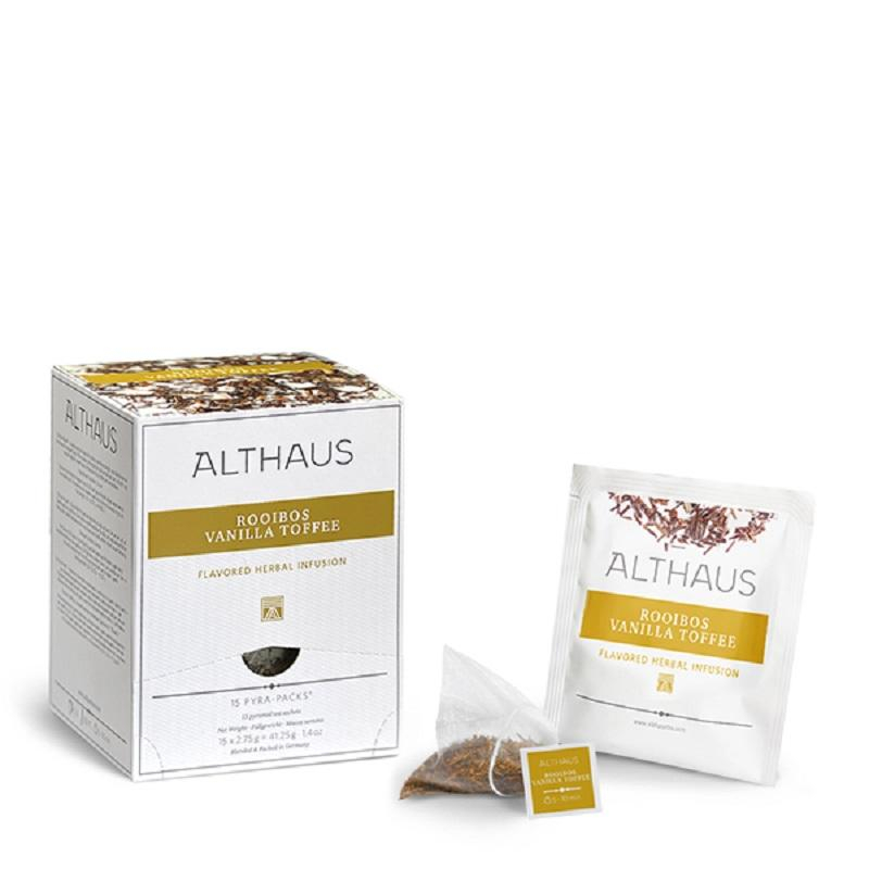 Чай Althaus Rooibos Vanilla Toffee Pira Pack, 15пак TALTHL-P00008