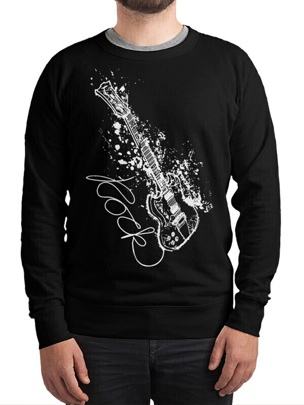 

Свитшот мужской Dream Shirts Гитара Рок черный 56 RU, Гитара Рок