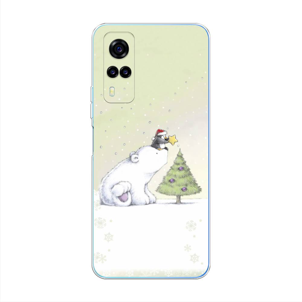 

Чехол на Vivo Y31 "Украшение елки", Белый;бежевый, 263750-5
