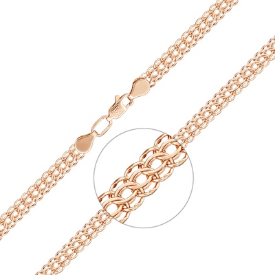 

Браслет из красного золота р. 16,5 PLATINA jewelry 22-2803-050-1110-19, 22-2803-050-1110-19