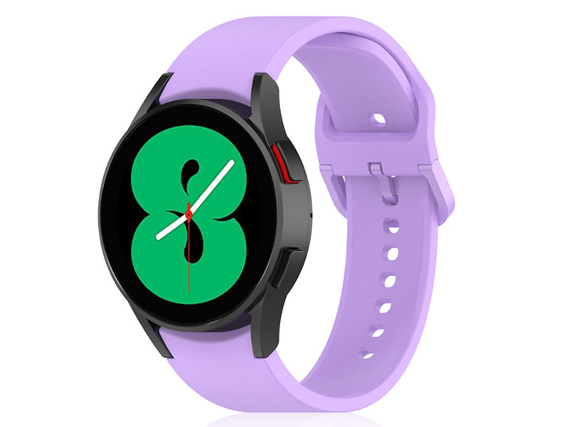 Ремешок DF для Samsung Galaxy Watch 4 / 5 Silicone Purple sClassicband-04