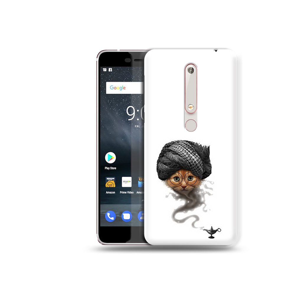 

Чехол MyPads Tocco для Nokia 6 кот джин, Прозрачный, Tocco