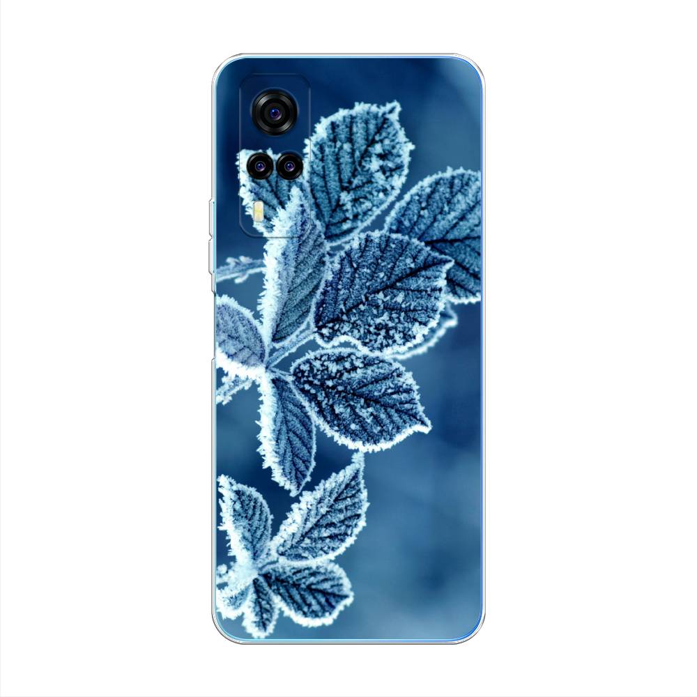 

Чехол на Vivo Y31 "Зима 6", Голубой;белый, 263750-2