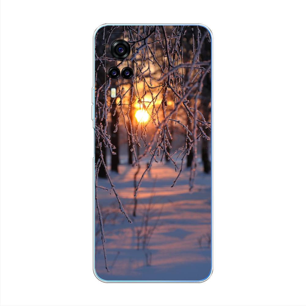 

Чехол на Vivo Y31"Зима 7", Оранжевый;розовый;черный, 263750-2
