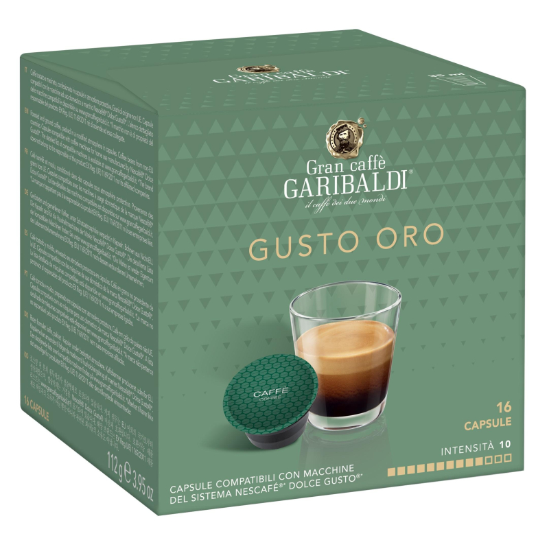 Кофе в капсулах Garibaldi Gusto Oro (DG), 16шт/уп