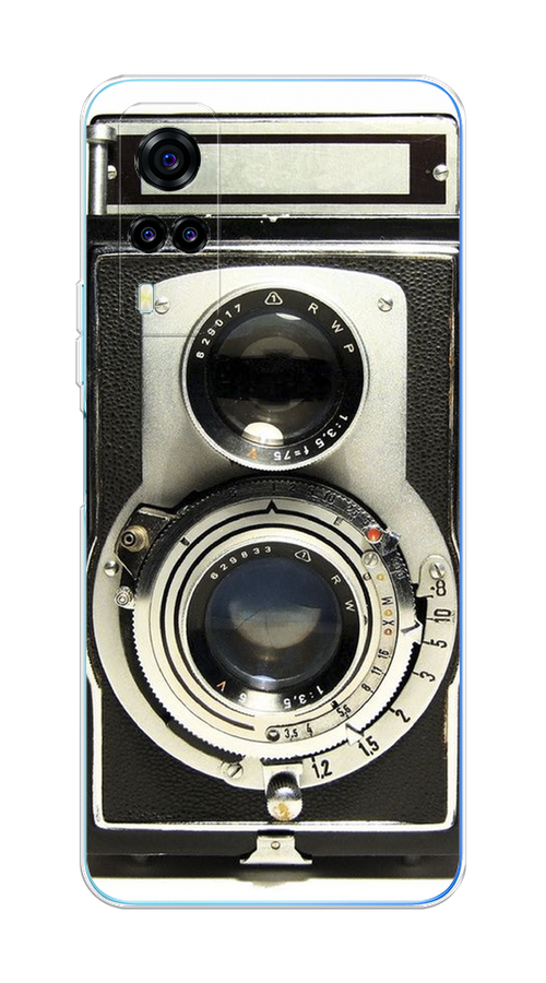 

Чехол на Vivo Y31 "Старинный фотоаппарат", Серый;черный, 263750-6