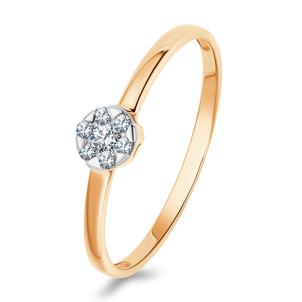

Кольцо из золота р.  585Gold 301012496, фианит, 301012496