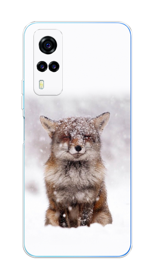 

Чехол на Vivo Y31 "Зимняя лиса", Белый;серый;коричневый, 263750-1
