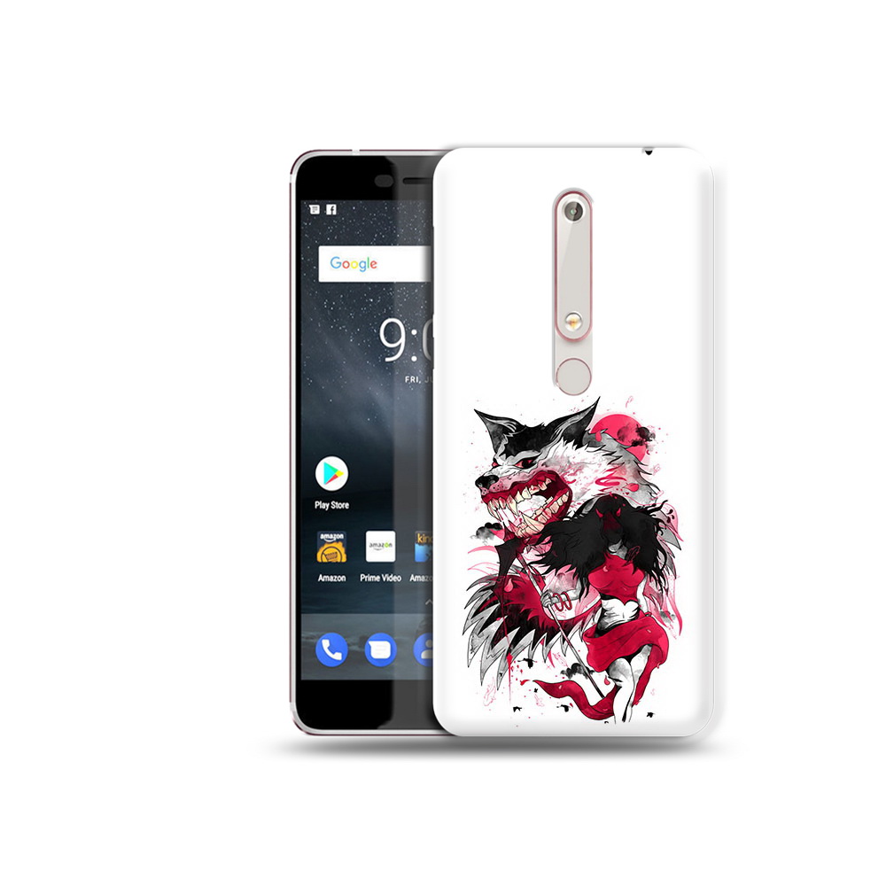 

Чехол MyPads Tocco для Nokia 6 красная шапочка, Прозрачный, Tocco