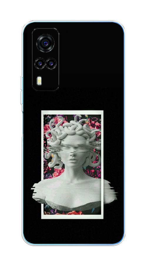 

Чехол на Vivo Y31 "Web Punk Медуза Горгона", Черный;серый, 263750-6