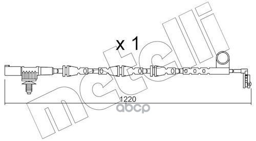 Датчик Износа Тормозных Колодок Metelli арт SU256 1387₽