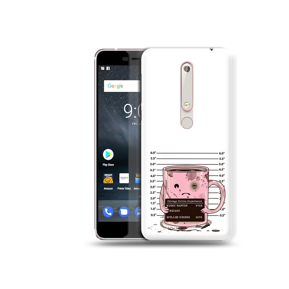 

Чехол MyPads Tocco для Nokia 6 кружка, Прозрачный, Tocco