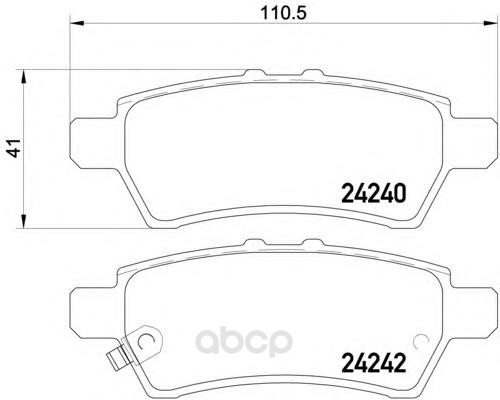 

Колодки дисковые задние Nissan Pathfinder 2.5D 05> 2424001