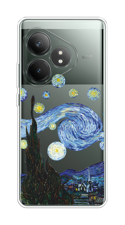 

Чехол на Realme GT Neo 6 SE "Ночь Ван Гога", Голубой;синий;черный, 2516850-1
