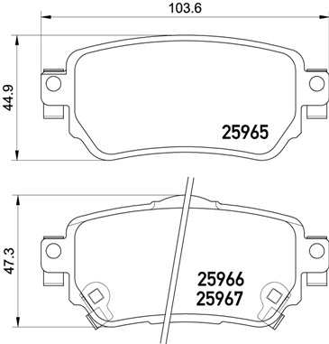

Колодки зад.NISSAN QASHQAI 13->/NISSANX-TRAIL (T32) 13->