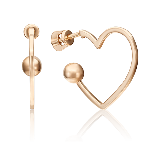 

Серьги конго из красного золота PLATINA jewelry 02-4491-00-000-1110-02_0, 02-4491-00-000-1110-02_0