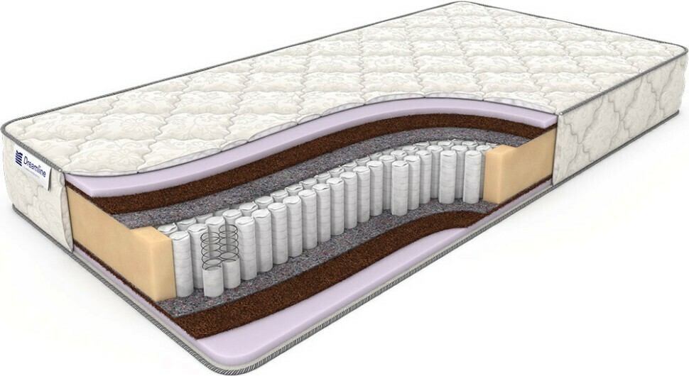 

Матрас Dreamline Medium Foam 1000 пружинный 80х190 см, Белый, Medium Foam 1000