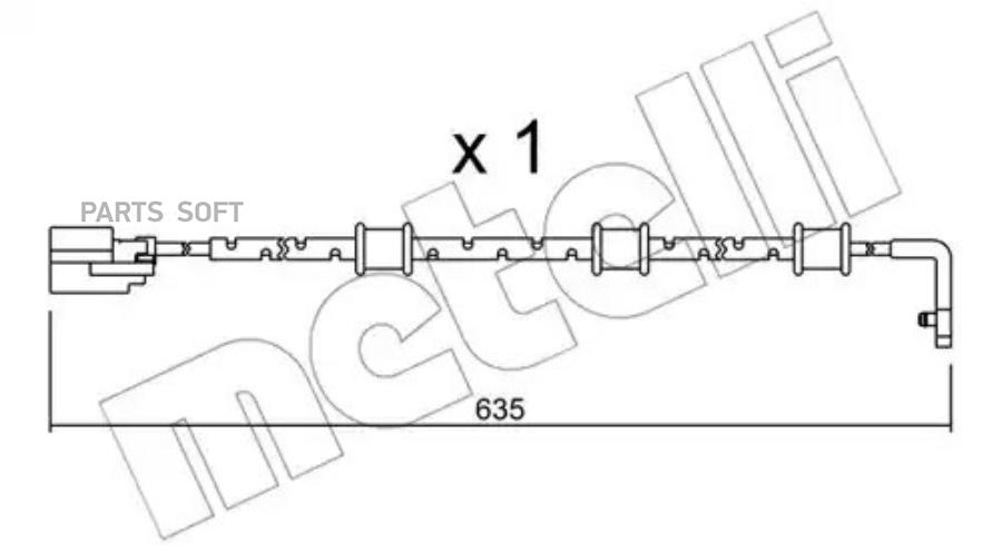 Датчик Износа Тормозных Колодок Metelli арт. SU.323