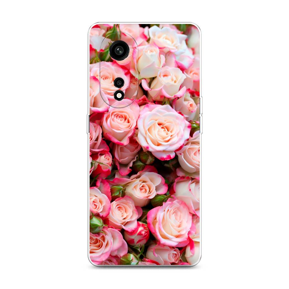 

Чехол на Oppo A1 Pro "Много роз", Розовый, 2512250-2