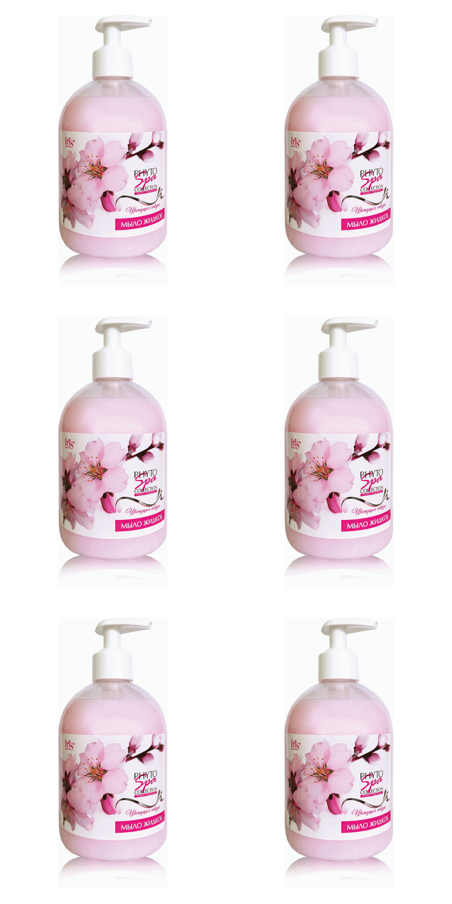 

Мыло жидкое Iris Phyto Spa Collection ЦВЕТУЩАЯ САКУРА, 500 мл, 6 шт