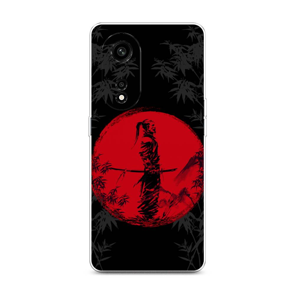 

Чехол на Oppo A1 Pro "Самурай на красном фоне", Черный;красный;серый, 2512250-4