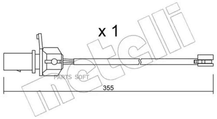 Датчик Износа Тормозных Колодок Metelli арт SU332 730₽