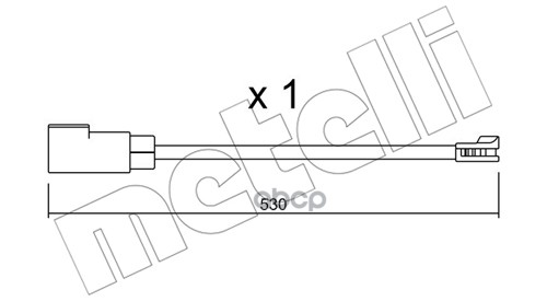 Датчик Износа Тормозных Колодок Metelli арт SU340 780₽