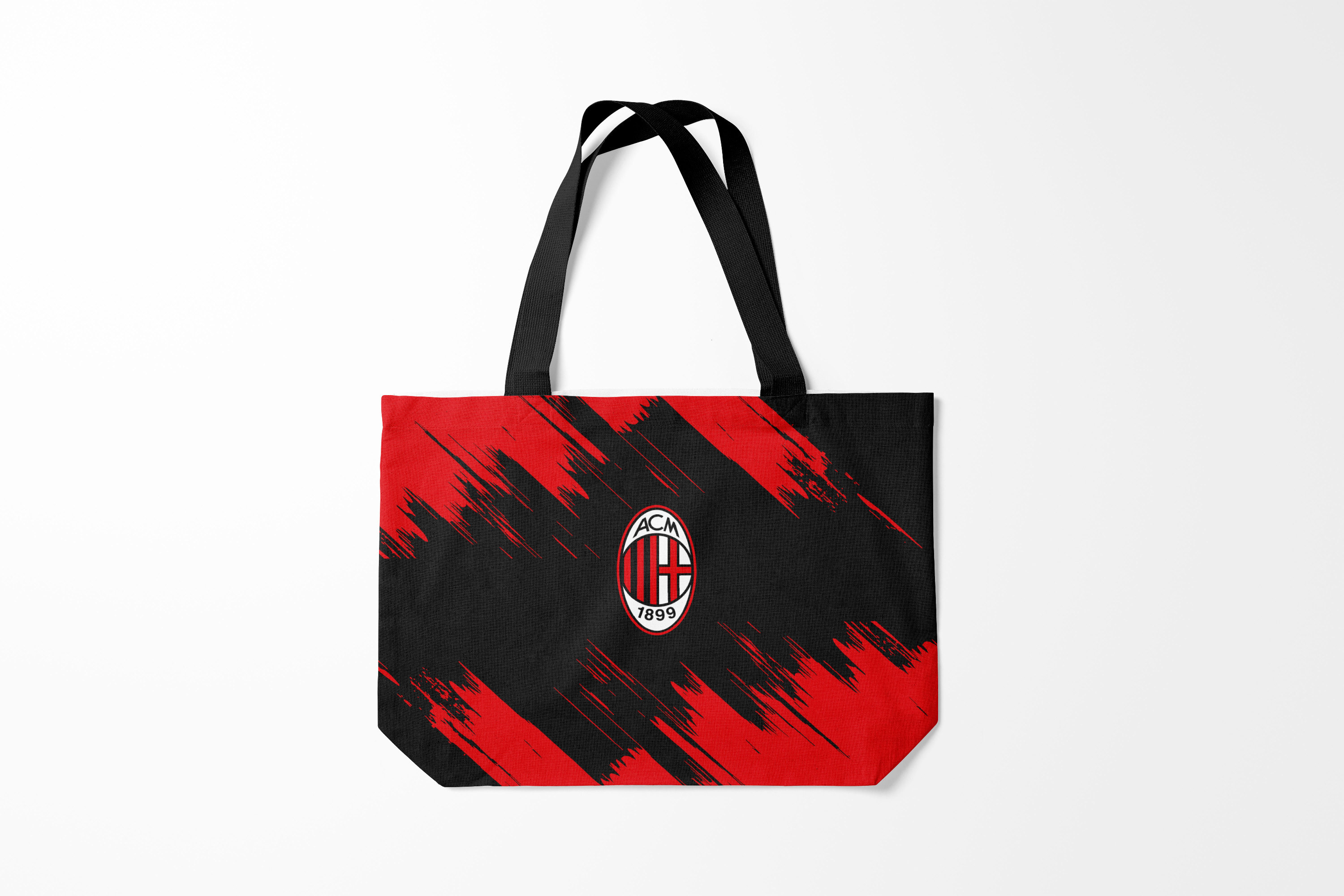 

Сумка шoппер унисекс Burnettie Milan AC MILAN., черный, Milan AC MILAN.