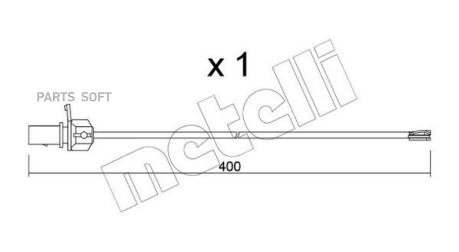 Датчик Износа Тормозных Колодок Metelli арт SU347 970₽