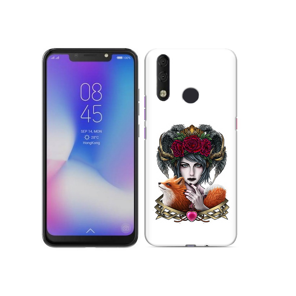 

Чехол MyPads Tocco для Tecno Camon 11 Pro девушка с лисой, Tocco
