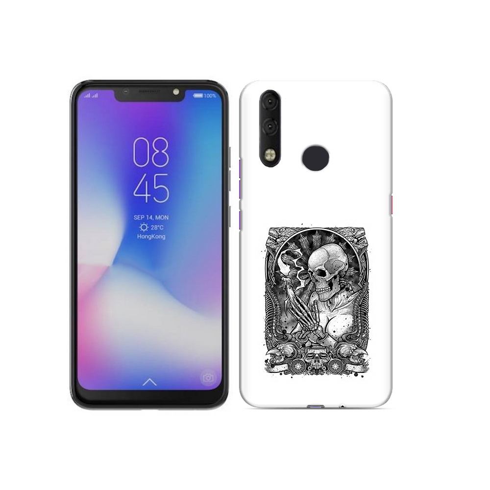 

Чехол MyPads Tocco для Tecno Camon 11 Pro девушка скелет, Tocco