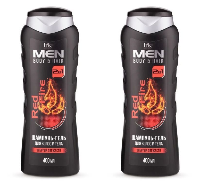 

Шампунь-гель Iris мужской 2в1 Men Red Fire, 400 мл, 2шт