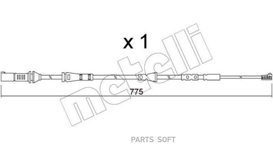 Датчик Износа Тормозных Колодок Metelli арт SU361 2110₽