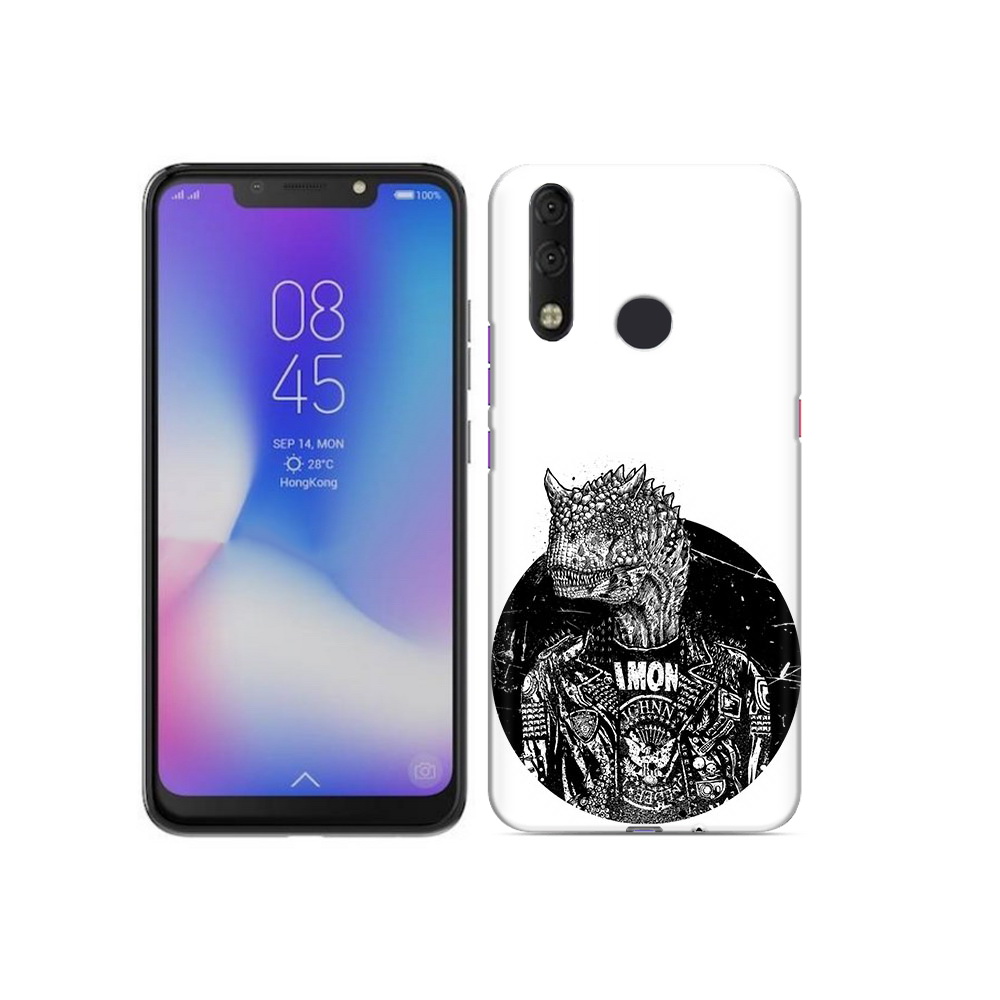 

Чехол MyPads Tocco для Tecno Camon 11 Pro динозавр в куртке, Tocco