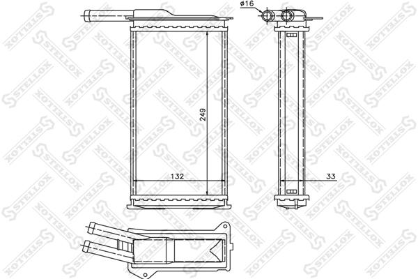 

Радиатор печки Stellox 1035009SX
