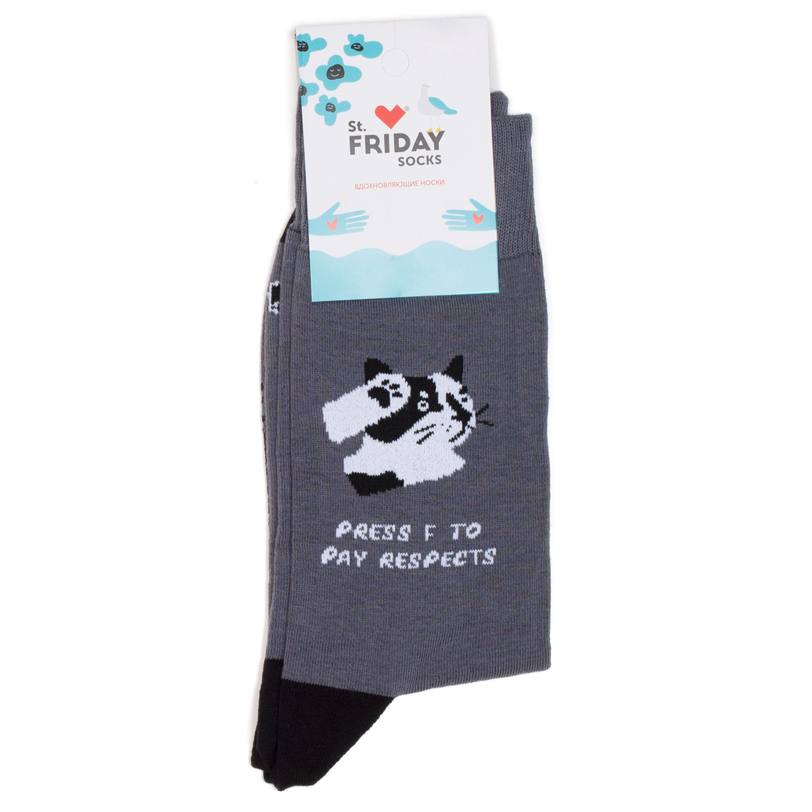 

Носки унисекс St. Friday Socks St.Friday Socks Коты серый/черный/белый, St.Friday Socks Коты