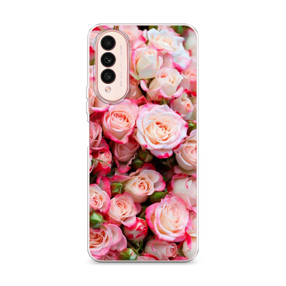 

Чехол на Wiko T50 "Много роз", Розовый, 3400350-2