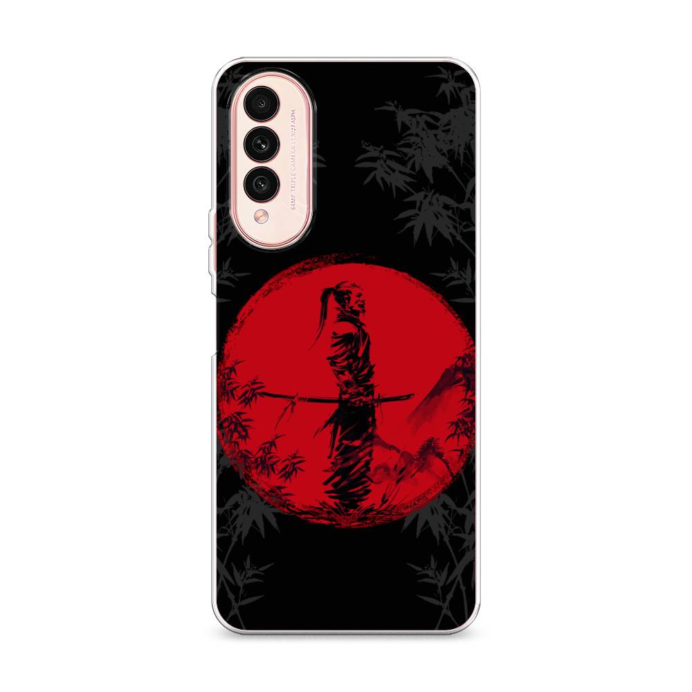 

Чехол на Wiko T50 "Самурай на красном фоне", Черный;красный;серый, 3400350-4
