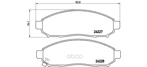 

Тормозные колодки brembo передние с датчиком p56059